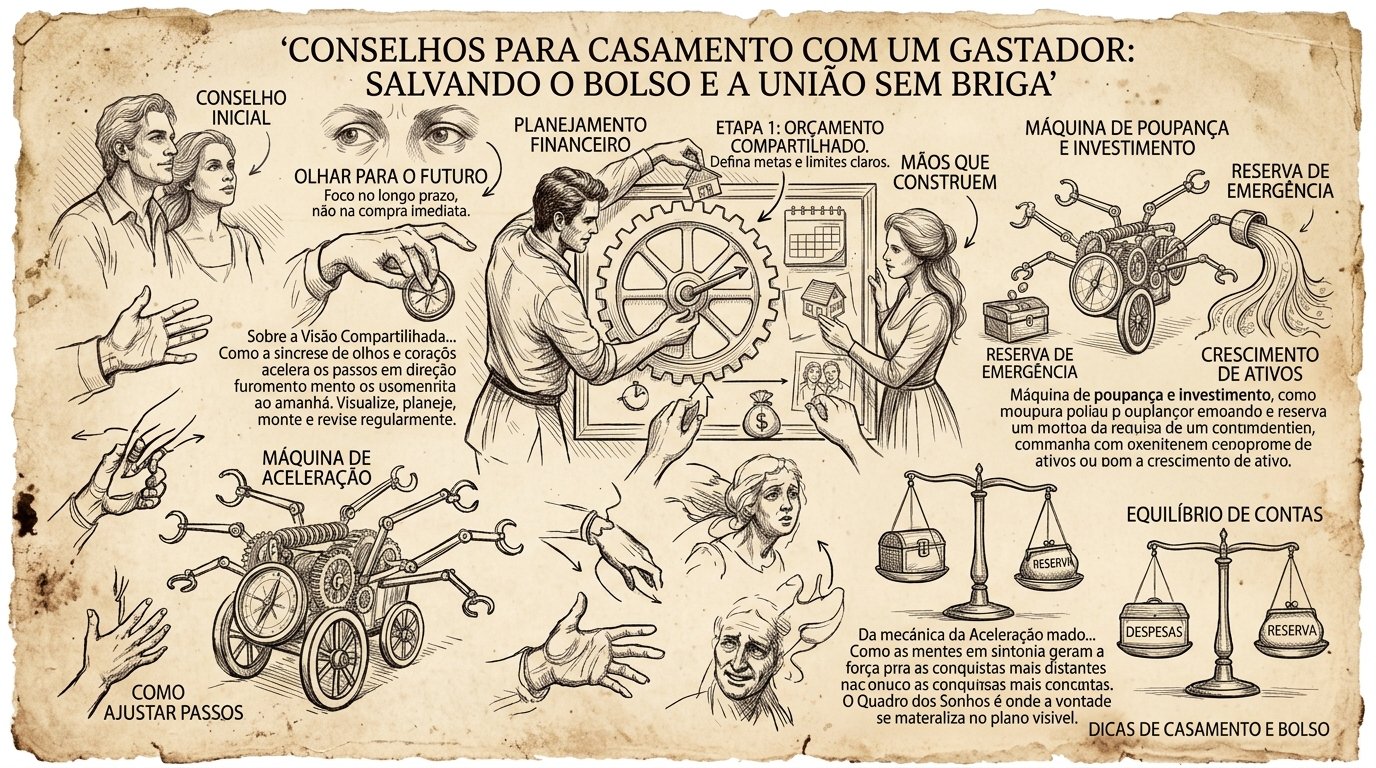 Casal discutindo na sala por causa de faturas de cartão de crédito e compras por impulso ilustrando o tema casei com um gastador